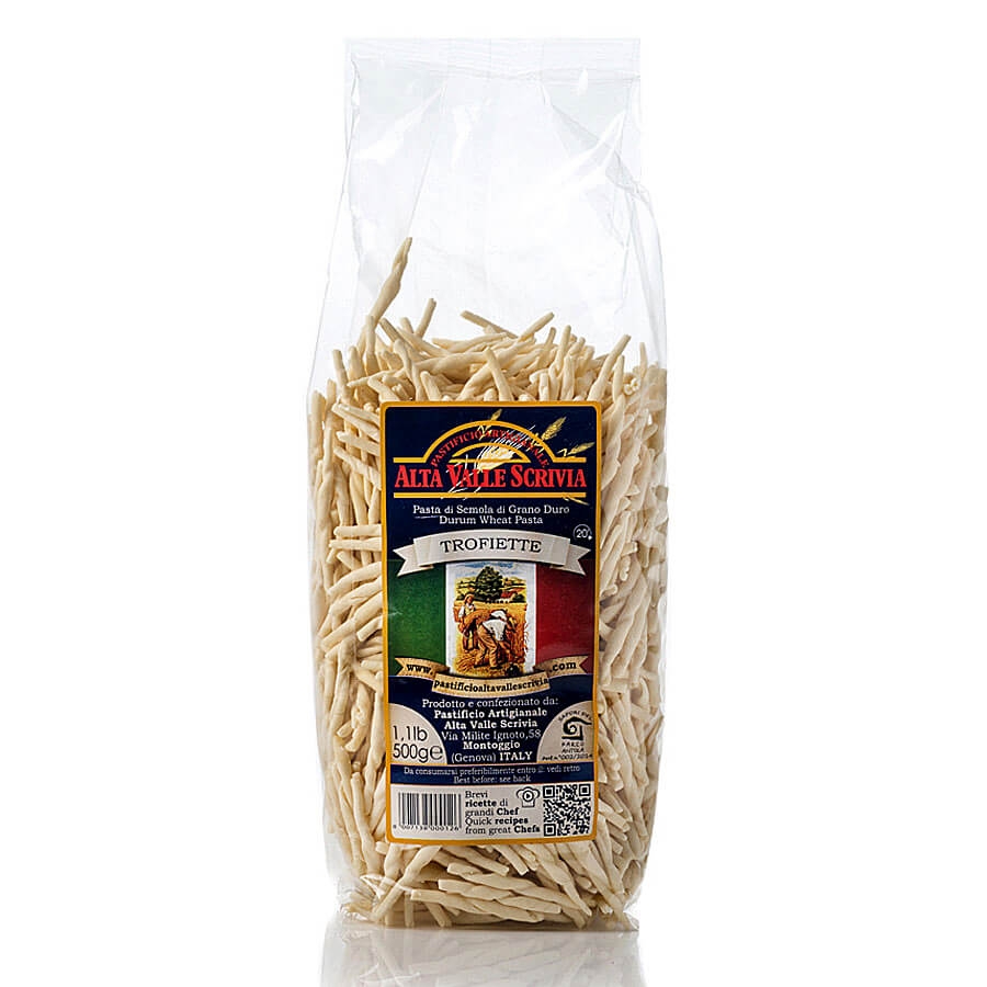 Pasta trofie genovesi – Antico Pastificio Valle Scrivia – Sacchetto g 500