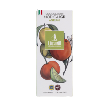 Cioccolato di Modica IGP Agrumi di Sicilia – Luchino Cioccolato – Tavoletta g 100
