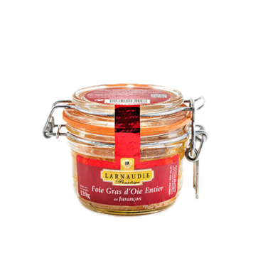 Foie gras d’oca intero al Jurançon – Jean Larnaudie – Vaso g 120